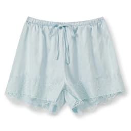 Summer Women's Casual Solid Satin Shorts Loose Fit Stylish Lace Trim Mid Rise Drawstring Shorts Lace Trim Lounge Bottoms