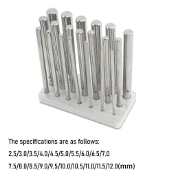 Enhanced and Competitive: Stainless Steel Manual Jump Ring Maker with 20 Mandrels - Professional Jewelry Tool for Craftsmen