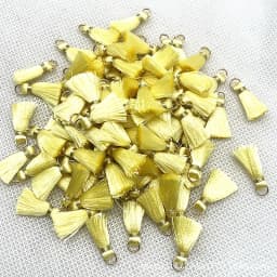 100/50Pcs 20mm Mini Metal Hanging Ring Tassel Trim Pendant DIY Craft Jewelry Handmade Earrings Decor Materials Fringe Trim