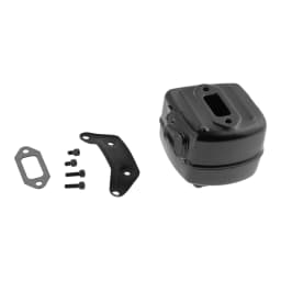 Muffler Exhaust with Muffler Bracket Gasket Screws Kit Fit For Husqvarna 372XP 371 365 362 372 Chainsaw Replace Part 503765302
