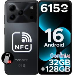 DOOGEE Note56 Pro Android 16 Smartphone Gemini AI 6.56" 6150mAh Battery 32GB RAM(4+28) 128GB ROM Widevine L1 Support Mobilephone