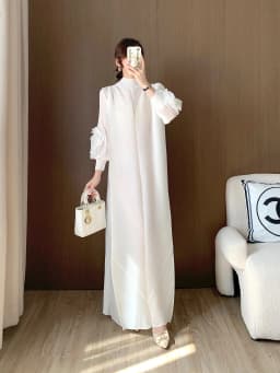 Miyake Pleated Heavy Industry Flower Disc Geometric Pleated Dress Versatile Age-reducing Mother Outfit 2025 for Women