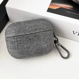 Fashion Matte PU Leather Hook Earphone Case For Apple Airpods 1 2 3 4 Pro 3 2 Wireless Bluetooth Earphone Anti Scratch Cover