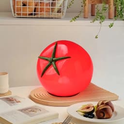 Red Resin Tomato Table Lamp Lovely Home Decoration Atmosphere Lighting Fixtures 3 Changeable EU AU US Plug