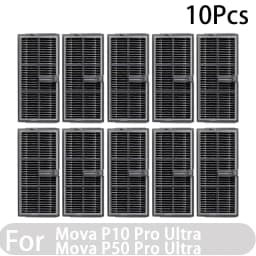 Compatible for Mova P50 Pro Ultra, Mova P10 Pro Ultra Accessories Tricut Brush Hepa Filter Mop Cloth Dust Bag