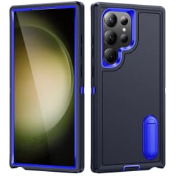 Hybrid 3 In 1 Military Grade Defender Case for Samsung Galaxy S26 Ultra/S23 FE/A56/A36/A15/A14/A13/A54/A53 Kickstand Body Cover