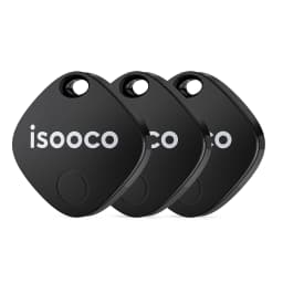 1/2/3/4pcs Isooco Mini Car Locator Anti-lost Wallet Keychain Smart Tag Bluetooth Tracker Key Item Finder Use Find My (IOS Only)