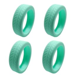 4/8Pcs Pure Color Luggage Wheels Protector with Silent Sound Silicone Suitcase Wheels Protection Cover Reduce Wheel Wear Noise