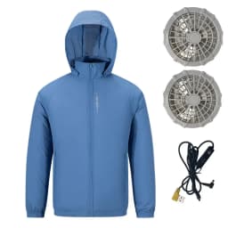 Portable Air Conditioner Jacket USB Fan Cooling Coat Outdoor Work Construction Fishing Hunting Lightweight Sun protection Jacket
