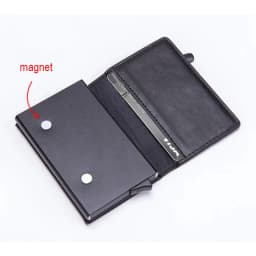 Pop Up Credit Card Holder Wallets Men Slim Rfid Blocking CardHolder Card Money Bag Coin Pocket PU Leather Short Wallets for Men