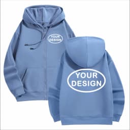 Customize Your Logo Zipper Sweatshirt For Men And Women Loose Casual Fashionable Long Sleeved Sportswear Personalized Embroidery