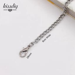 20-120cm Handbag Metal Chains Shoulder Bag Strap DIY Purse Chain Gold Silver Bronze Black Handles Bag Accessories Chain