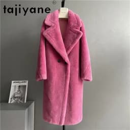 Solid Color Sheep Shearing Jacket Warm Wool Fur Coat Women Korean Fur Jackets Women Tops Casual Mid-length Fur Coats Zm944