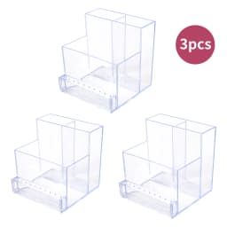 Translucent Nail Drill Machine Organizer Nail Products Supplies Organizer Nail Bits 3 Row Acrylic Storage Nail Tools Show Shelf