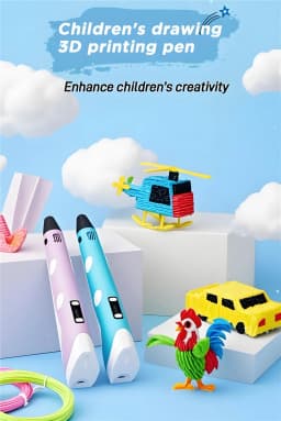 3D Printing Pen 40 Colors DIY 3D Painting Children Toys Fun Camouflage With LCD Screen Compatible PLA Filament Toys Gift