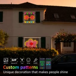 LED Curtain Lights App Control DIY Patterns Music Sync USB Powered Fairy Ambient Lights Indoor Outdoor Party Window Decoration