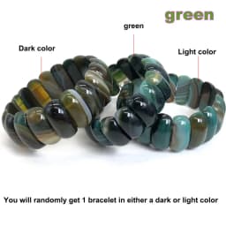 Agate Du Botswana Bracelet Reiki Healing Pink Quartz Aventurine Multicolore Rose Crystal Rectangle Bar Charms Bracelets 10*25mm