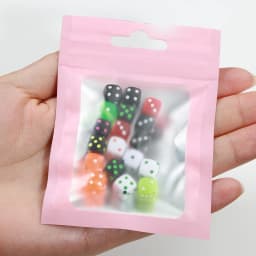 50pcs Black Foil Pouch Reusable Self Sealing Mylar Bag Ziplock Hang