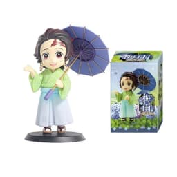  12cm New Demon Slayer Plum Rain Series 13pcs/set Blind Box Figure surprise Box Tanjiro Kamado Nezuko Action Model Toys Gifts