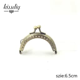 10PCS 6.5 7.5 8.5 10.5 12.5 15 20CM Semi-Circle Metal Purse Frame for Bag DIY Handmade Kiss Lock Wedding clutch frame Accessory