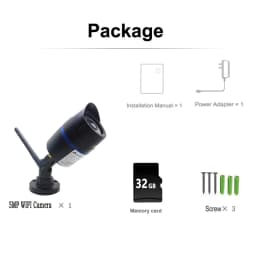1080P 5MP Security Protection Wifi Camera Video Surveillance HD Wireless Cctv IP Waterproof Audio Infrared ONVIF JIENUO