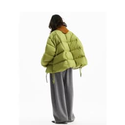 White Duck down Short down Jacket for Women, Petite Size, 2026 Winter Stand Collar Thickened Puffer Jacket