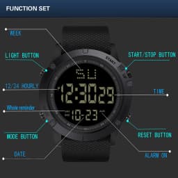 Sport Men's Watch Multifunction Alarm-clock Waterproof Luminous LED Digital Watches Electronic Wristwatch for Man Kids Student