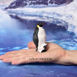 Realistic Plastic Growth Cycle Penguin Figurines Varieties of Penguins Polar Arctic Animal Figures Easter Eggs Cake Toppers Gift