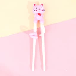 1Pair Baby Kids Training Tableware Food Sticks Cartoon Animal Chopsticks For Children Cute Cat Elementary Learning Chopstick