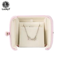 Double Open Button Jewelry Box Valentine's Day Birthday Surprise Gift Ring Pendant Stud Necklace Box Jewelry Boxes and Packaging