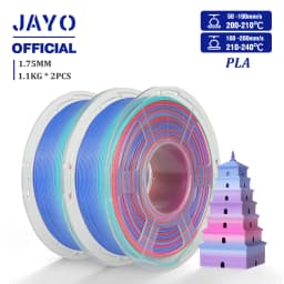 JAYO PLA/PETG/SILK/TPU/ABS 3D Printer Filament 1.75mm 2 Rolls 3D Printing Materials for 3D Printer Free Shippment
