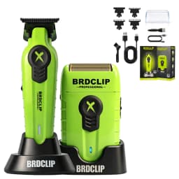 Professional Floating High Speed Foil Shaver Hair Beard Trimming Set Electric Trimmer for Man with Base BRDCLIP