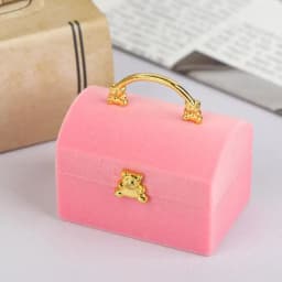 1 Piece Small Jewelry Box Velvet Wedding Ring Box Necklace Display Box Cute Bear Gift Box Container Case For Jewelry Packaging