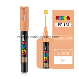 1 UNI POSCA PC-1M Marker Art Supplies for Artist POP Poster Pen Graffiti Advertising 0.7mm Art Stationery Multi-color Optional