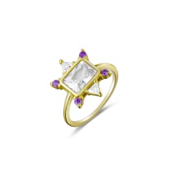 ANDYWEN 100% 925 Sterling Silver Gold Anillo Roseton Aguamarina Blue Champagne Zircon Women Luxury Fine Jewelry Crystal Jewels