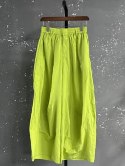 EAM High Elastic Waist Green Big Size Shaped Long Bloomers Pants New Trousers Women Fashion Tide Autumn 2026 1DJ1117