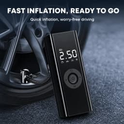Tire Inflator Portable Air Compressor, 150PSI Cordless Tire Inflator, Smart Air Pump for Car Tires & Motorcycle with Auto Stop