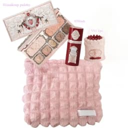 Makeup Set Flower Knows Bunny Garden Collection 6 Color Eyeshadow Palette Embossed Blusher Shine Lipstick Kit Maquiagem