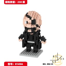 Hero Cartoon Micro Particle Building Blocks Children Assembly Toy Anime Action Figure Boy Girl Kid Gift Cute Toy Building Bricks
