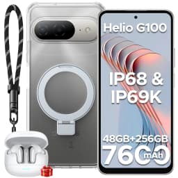 DOOGEE B10 Smartphone IP68 Waterproof Android 16 6.63”Helio G100 7600mAh Battery 48GB RAM(6+42) 256GB ROM Google Pay Supports