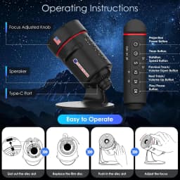 White Noise Galaxy Projector Mood Night Light With 28 Soothing Sounds Room Decor for Ceiling Bedroom Kids Adults Sleep Trainer