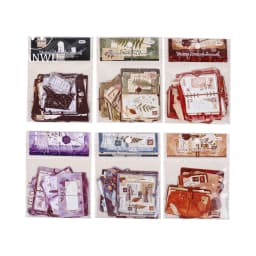 JIANWU Vintage Notebook Pattern Landscape Material Collage Scrapbooking Sticker Creative DIY Journal Stationery