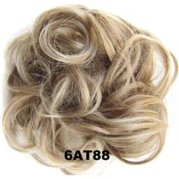 Zolin Synthetic Messy Curly Hair Bun Scrunchie Chignon Donut Elastic Rope Rubber Band Hair Bun Pad Updos Hairpiece