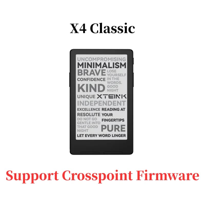 XTEINK X4 Classic V2 Pocket E-Reader 4.3" E-Ink Screen 68g Magnetic Back 16GB WiFi Bluetooth Global Version