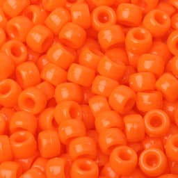 100pcs 200pcs 6x9mm Pony Beads Acrylic Large Hole Barrel Beads Solid Color Loose Spacer Beads DIY Handmade Beading Accessories