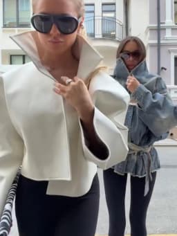 Loose Solid Women's Pu Leather Jacket Long Sleeve Stand Collar Lady Coats Crop Tops 2026 Autumn Fashion Female Street Outerwear