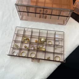 1pc, Grids Transparent Acrylic Organizer Box Nail Art Compartment Storage Box for Beads Organizer DIY Manicure Accessories