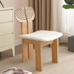 High-end Light Luxury Vintage Solid Wood Chair Backrest Chair Designer Leisure Dining Chair Home Modern Simple