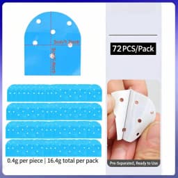 36PCS 72PCS Perforated Wig Tape Strips Waterproof Double-Sided Wig Tape for Lace Wig Blue Adhesive Tape for Wigs &Hair Extension