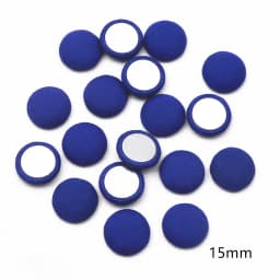 50pcs 12mm/15mm Mix Colors Fabric Covered Round Buttons Home Garden Flatback Cabochon Crafts Scrapbooking DIY